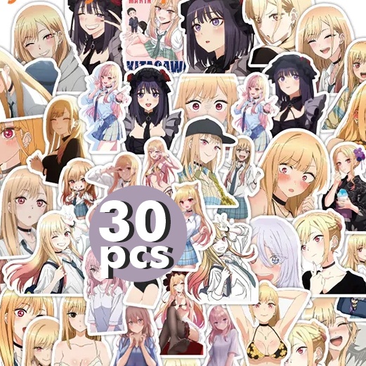 

Sticker Kitagawa Marin 30pc Stiker Waifu Anime