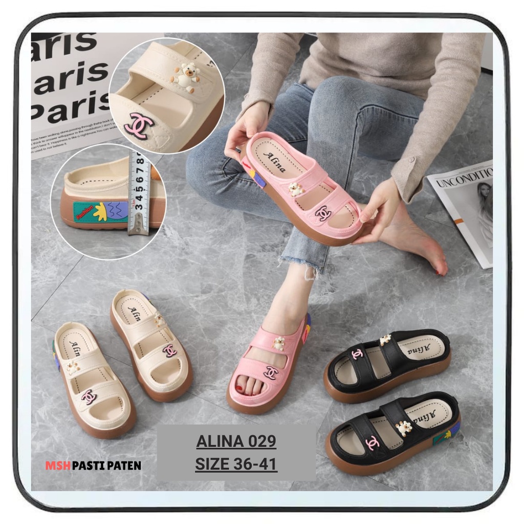 Sandal Import Wanita Korea Style Alina 029