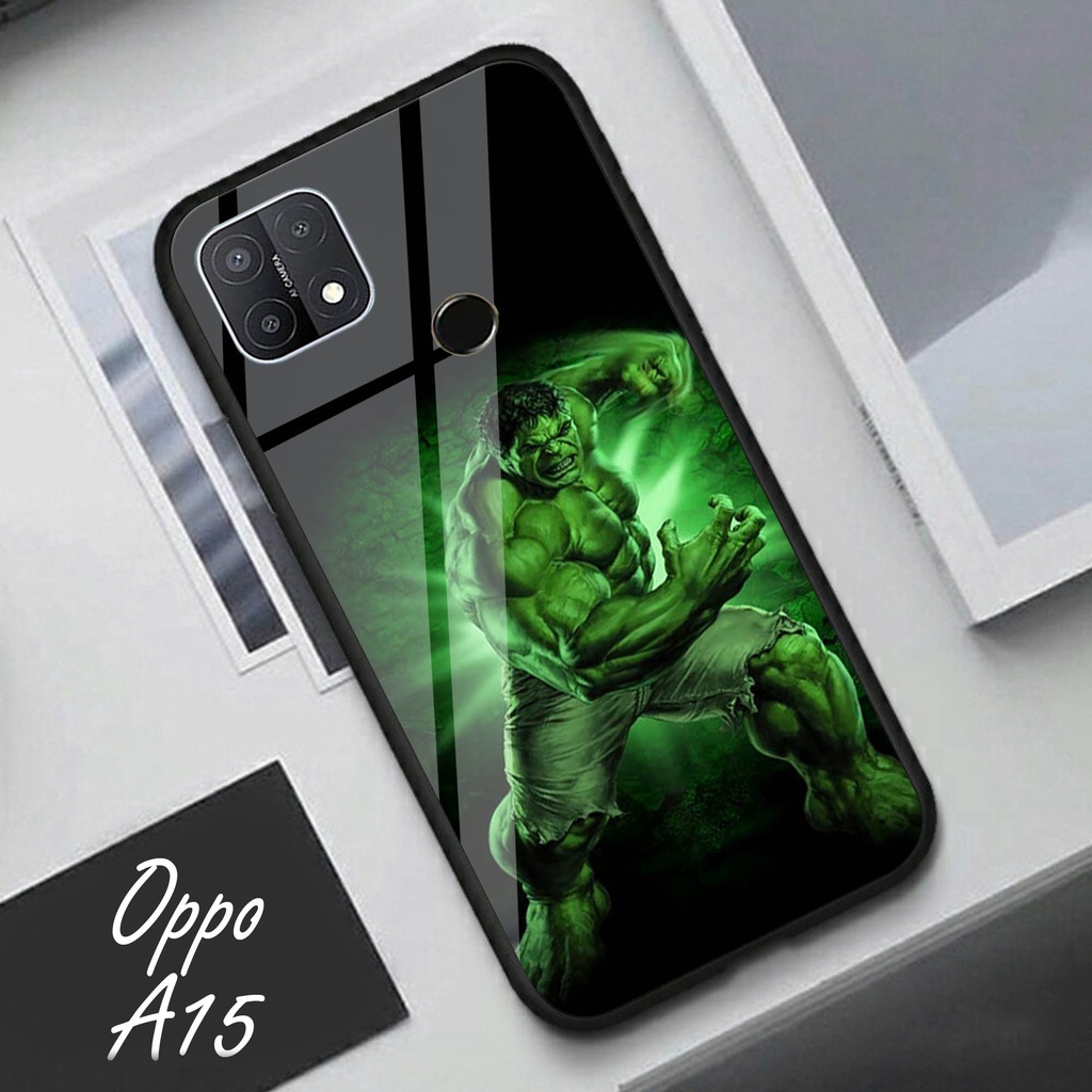 Softcase Glass Kaca OPPO A15 - Case Hp Pelindung Handphone OPPO A15 [A97].
