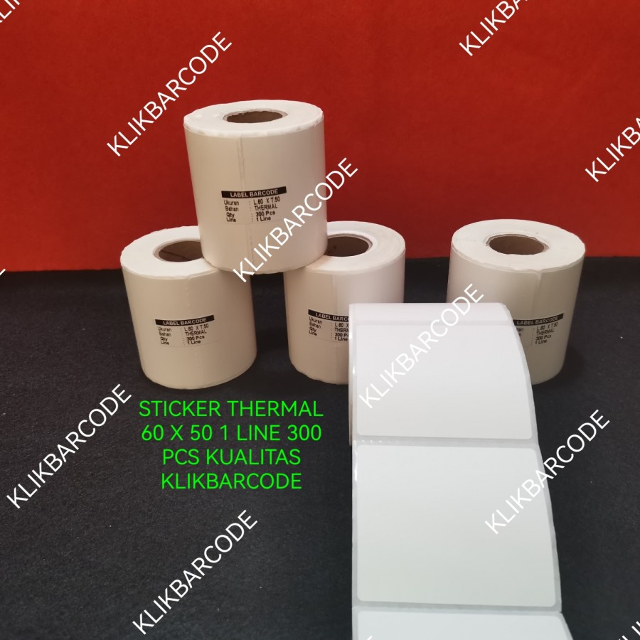 

STIKER LABEL THERMAL 60x50 | 60 MM x 50 MM | 60 x 50 MM 300PCS