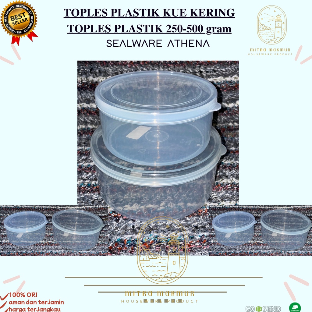 SALE!! TOPLES KUE KERING PLASTIK 250-500 gram / TOPLES LEBARAN 1/4 - 1/2 KG ALASKA