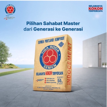 SEMEN TIGA RODA INDOCEMENT 40KG-50KG DAN ACIAN 40KG (TR30)