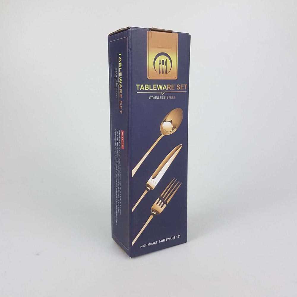YUSANHAO Cutlery Perlengkapan Makan Sendok Garpu Pisau 24PCS - DS0053