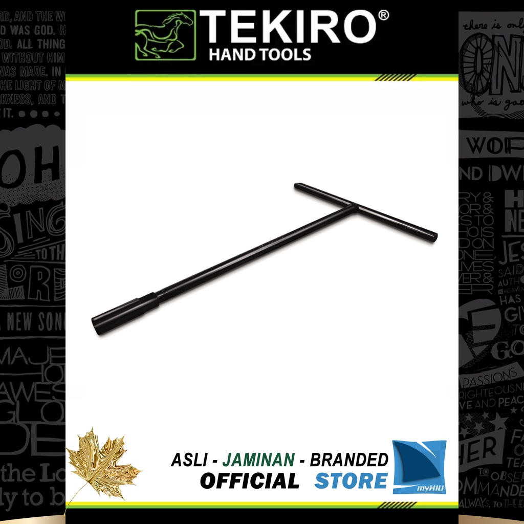 Kunci Sock T Hitam 7 ~ 14 mm / T Type Wrench Spanner TEKIRO