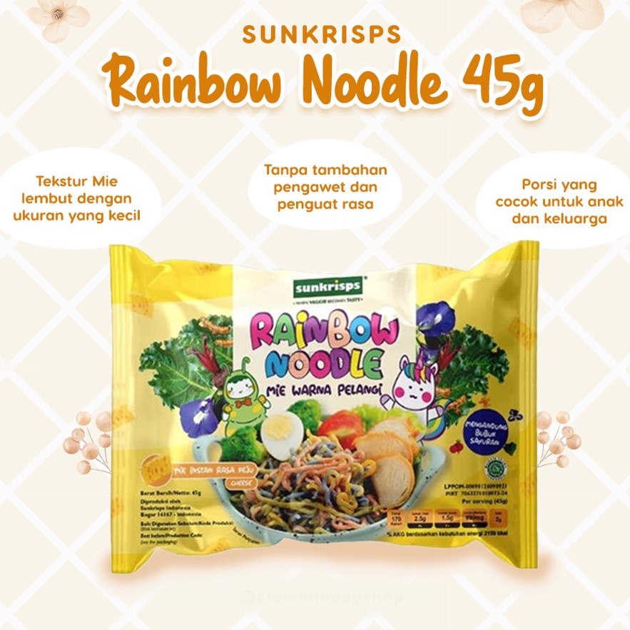 SUNKRISPS Rainbow Noodle - Mie Sehat Pelangi