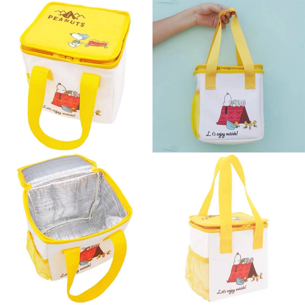 Lunch Bag Thermal Bag Keroppi Snoopy Badtzmaru Pompompurin Cinnamoroll Hello Kitty Cinnamoroll Kuromi My MelodyTas Bekal