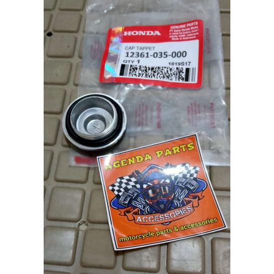 tutup klep+oring grand/supra/legenda/astrea/hnd win barang real sesuai gambar photo(genuine parts)