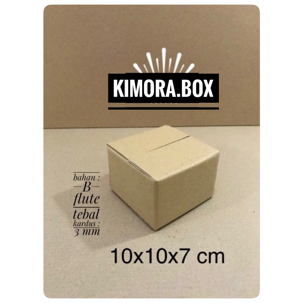 

Kardus karton uk. 10x10x7 cm Kotak Box ST untuk packing Souvenir