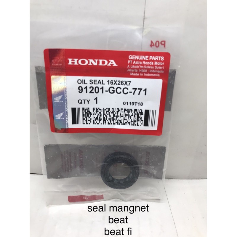 ORIGINAL AHM seal magnet set kruk as kanan beat vario scoopy spacy