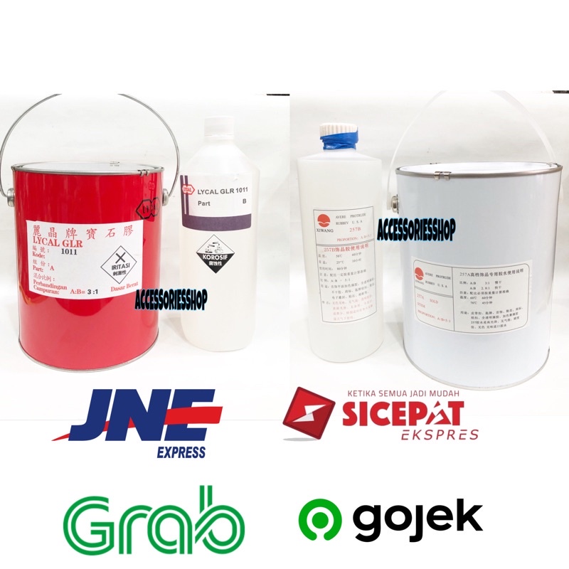 

Terlaris ✨ - Resin lycal 1011 /Resin bening keras 1 set kaleng 4kg kerajinan NAMETAG3.1.23