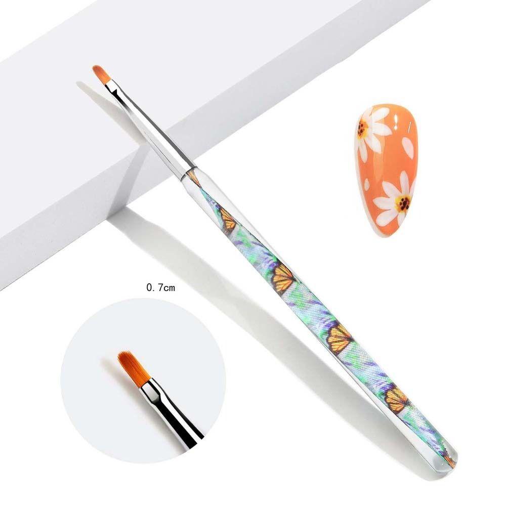 Agustina Kuas Cat Nail Art Profesional Ultra-Tipis Garis Alat Kecantikan Kuas Gambar Kuku Manicure UV Gel Extension UV Gel Nail Art Brush