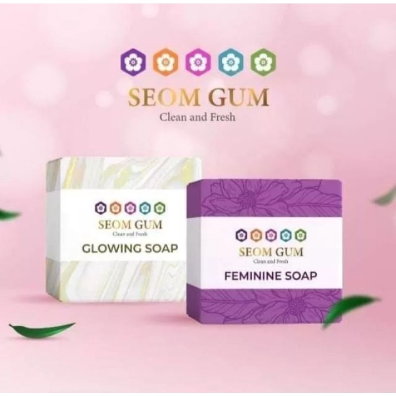 ❤️ SEOM GUM ❤️ 1 Box Sabun Seom Gum Original 100% ORIGINAL Resmi [lsi 25 Pcs] SeomGum Glowing Soap Feminine Soap Original