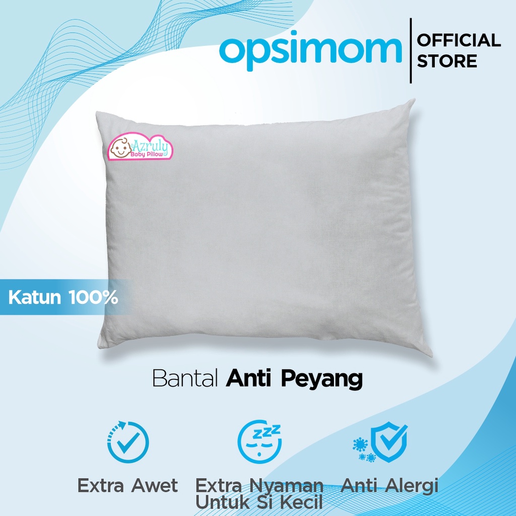 AZRULY BABY PILLOW + HAND PILLOW - BANTAL KESEHATAN ANTI PEYANG 100% KULIT KACANG HIJAU OPSIMOM | 2 PCS