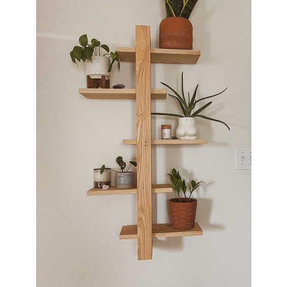 RAK GANTUNG BUNGA | DEKORASI RAK GANTUNG KAYU