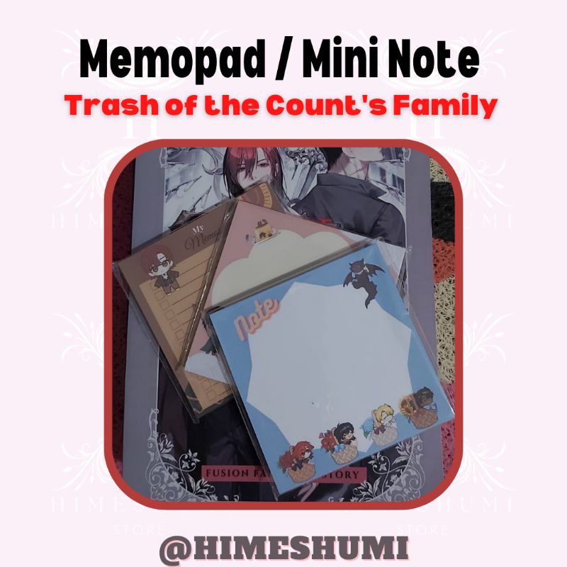 

Memopad / Mini Note Trash of the Count's Family