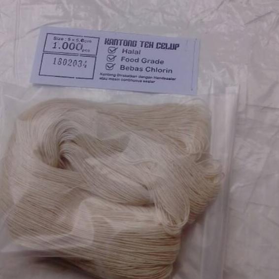 

Limited [KP8] Kantong teh dapat berdiri 1000 pcs + benang food grade