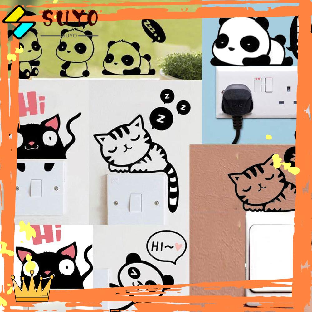 Suyo Wall Sticker Dinding Free Stiker Kreatif Notebook Kamar Tidur Removable