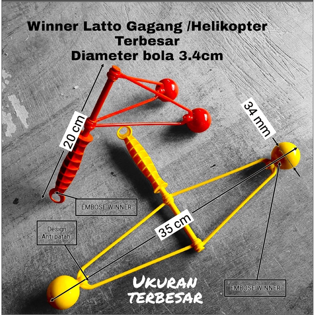 Mainan Lato Lato LED Gagang Original Bening Latto-latto merek WINNER Tektek Tek Tek kato kato Kato-Kato Etek etek Etek-etek Mainan Jadul Tiktok Tiktok