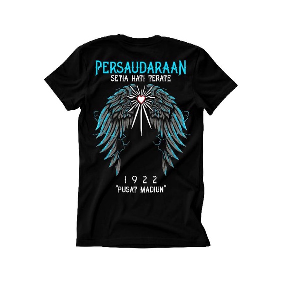 Kalemmerch Kaos Distro Hitam - Jibril PSHT Lawasan 1922 Tulisan Di Leher Terbaru