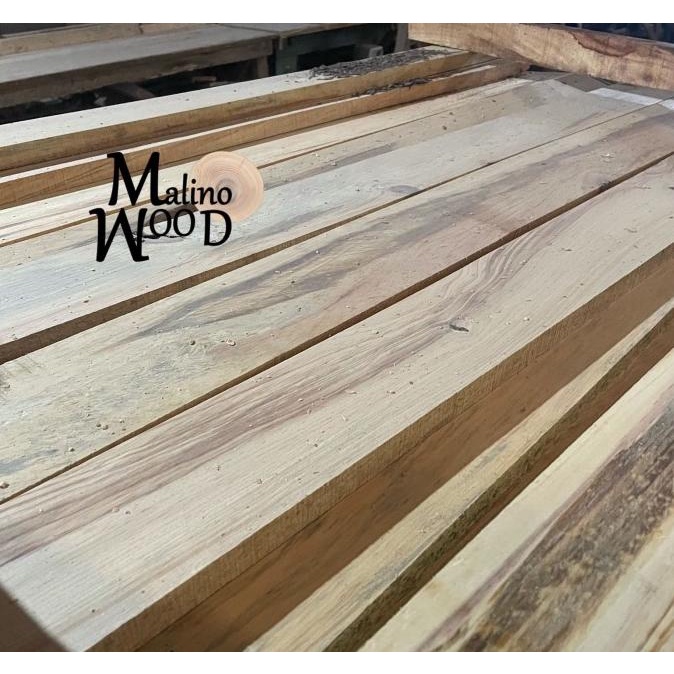 Papan Kayu Pinus Oven Baru T 2 L 7 P 150 Cm Jati Belanda Sudah Serut
