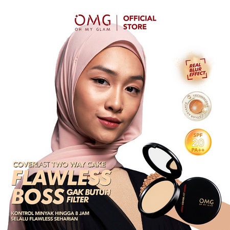 OMG Oh My Glam Coverlast Two Way Cake Bedak Padat / Oh My Glam Two Way Cake