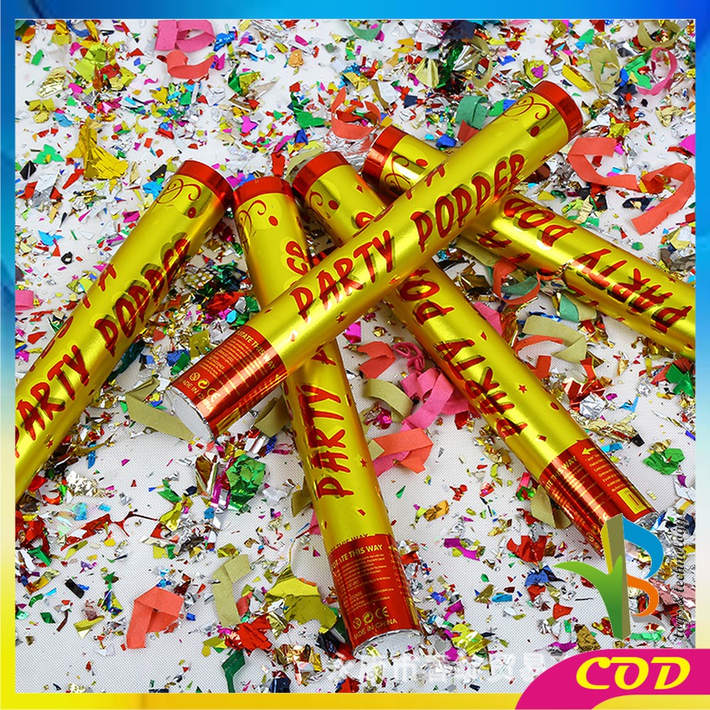 RB-C785 Confetti Popper / Party Popper Ulang Tahun &amp; Wedding / Petasan Pesta Semburan Kertas Warna Warni / Souvenir Pesta