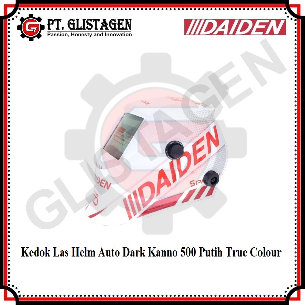 HELM LAS AUTO DARK TRUE COLOUR KANNO 500 PUTIH