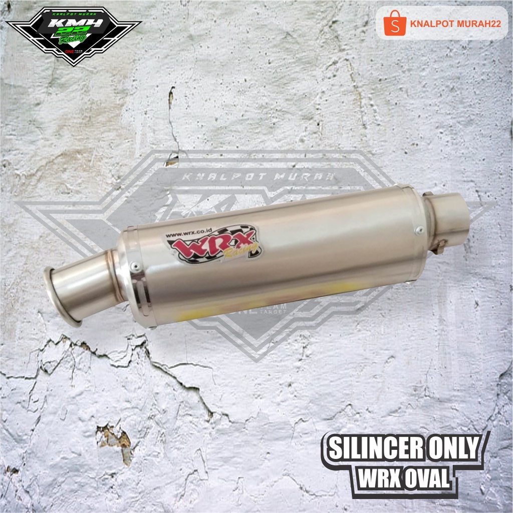 Silincer Knalpot Racing WRX Oval Stainless knalpot berkualitas