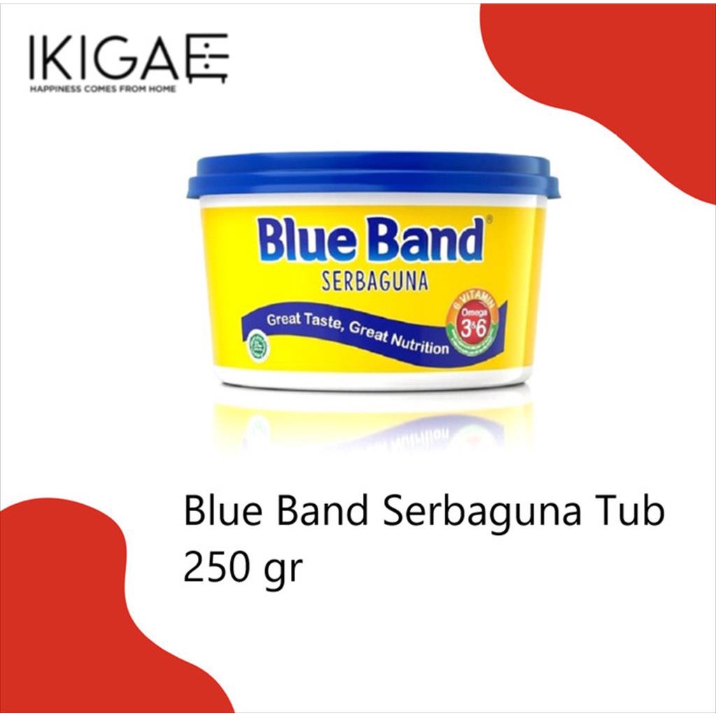 BLUE BAND MARGARINE / MENTEGA SERBAGUNA KEMASAN TUBE 250 GR