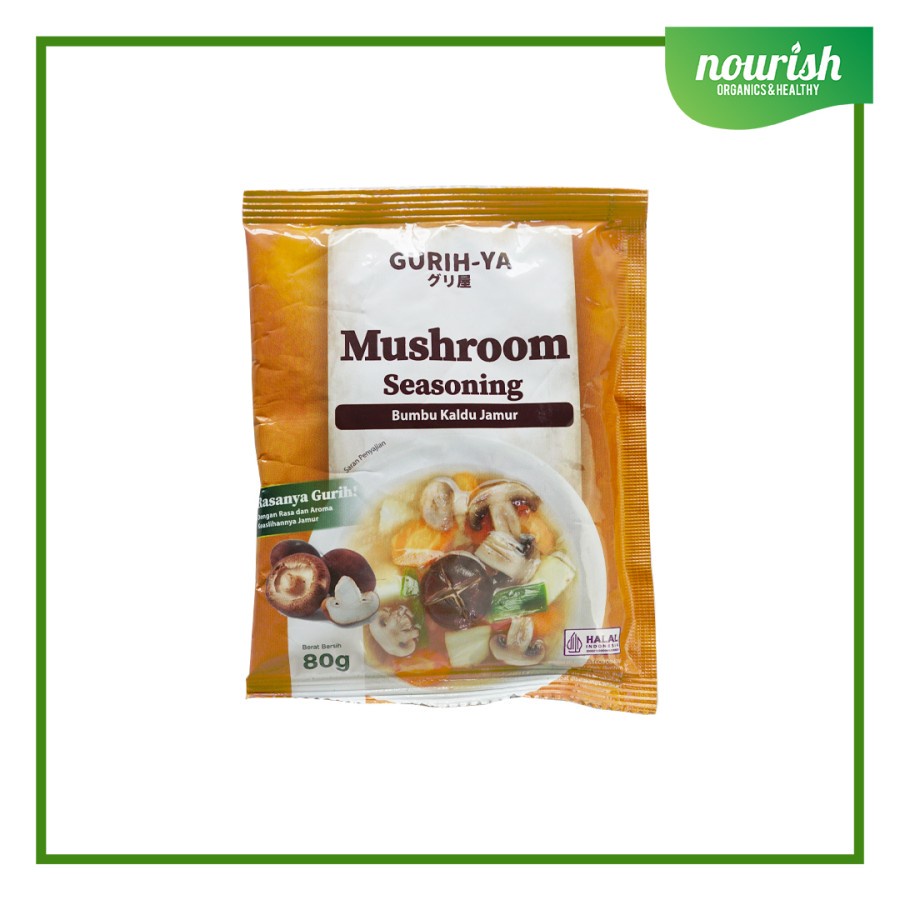 

Gurih-Ya Mushroom Seasoning ( Bumbu Kaldu Jamur ) Non MSG 80g-Jkut