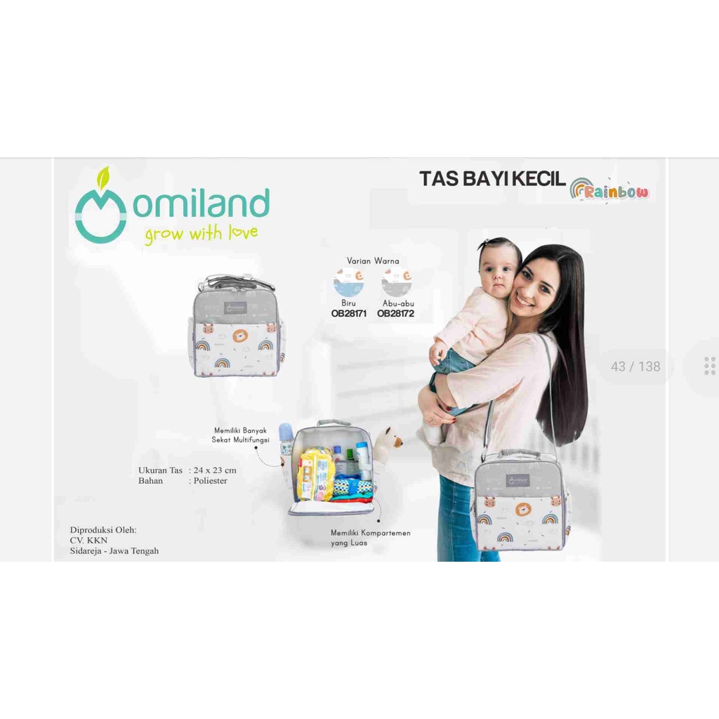 Omiland Tas Bayi Kecil Rainbow Series OB281712