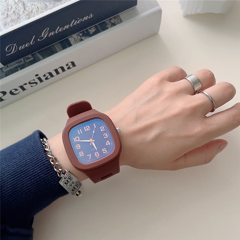 Jam Tangan Wanita A0200 Net Red Square WatchMurah