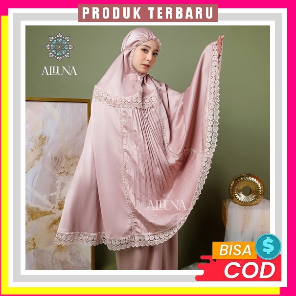Fsf Mukena Dewasa Adiba Kd Sutra Bordir Travel Terbaru Kekinian Modern Terusan Fashion Muslim Mukena