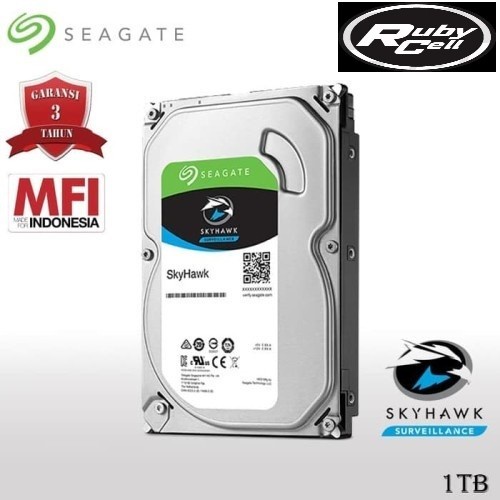 Seagate SkyHawk 1TB 2TB 3.5 SATA HDD Hardisk Surveillance CCTV - 1 tb