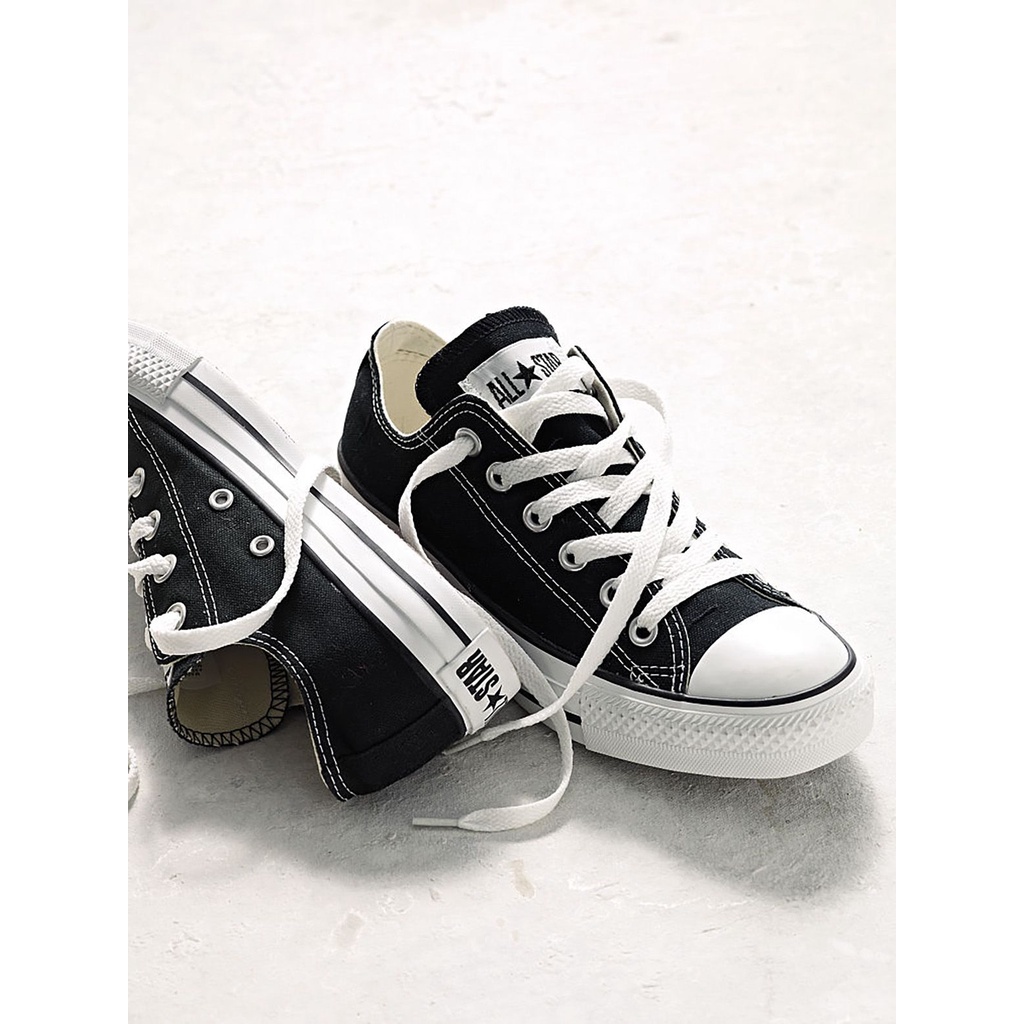 Supplier sepatu Allstar Classic Low Sepatu Sneakers Alstar Convers Pendek Warna Hitam Bahan Canvas