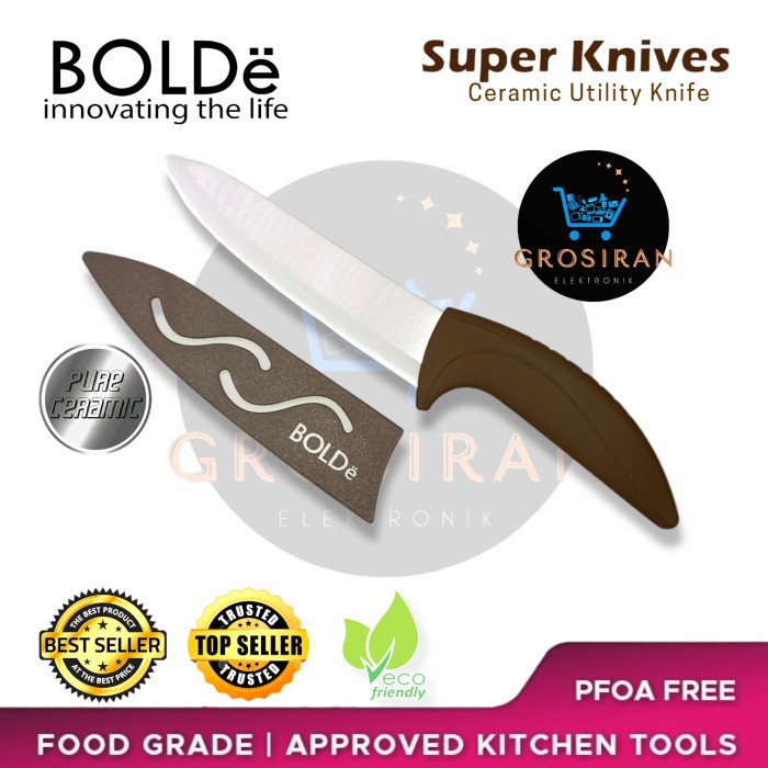 [Pisau Dapur] Bolde Knives 28Cm Utility Ceramic Knife Pisau Dapur Piso Peso Keramik [Knife]