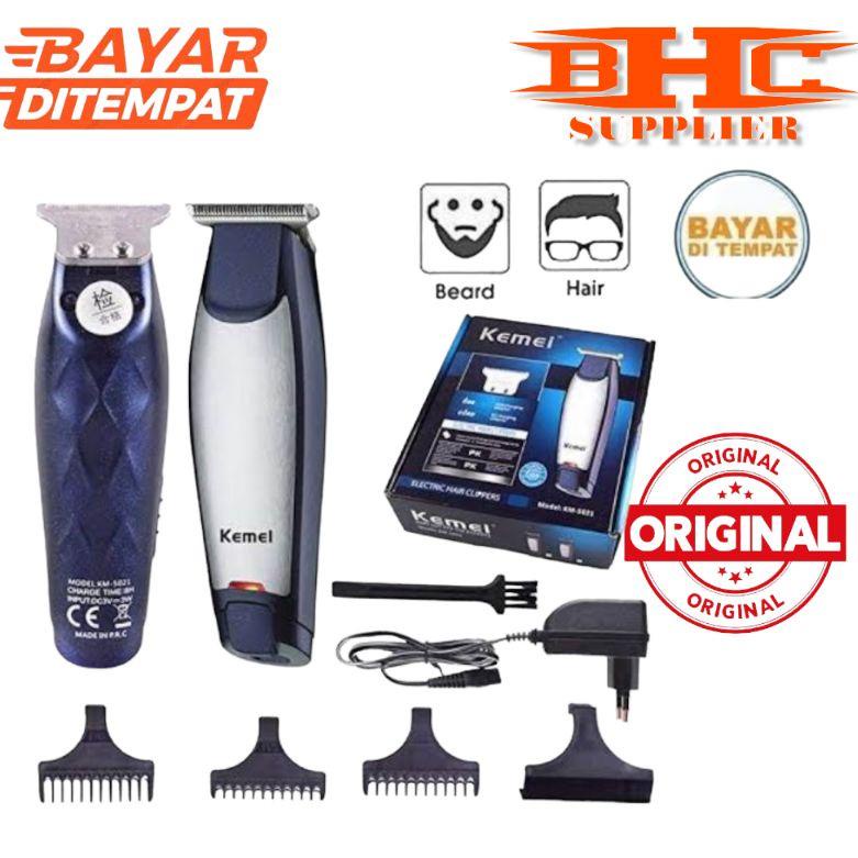 TERBAIK HARI INI  [Free Gold] Kemei KM 1949 5021 1971 9163 PISAU detailer TRIMMER ALAT CUKUR RAMBUT 