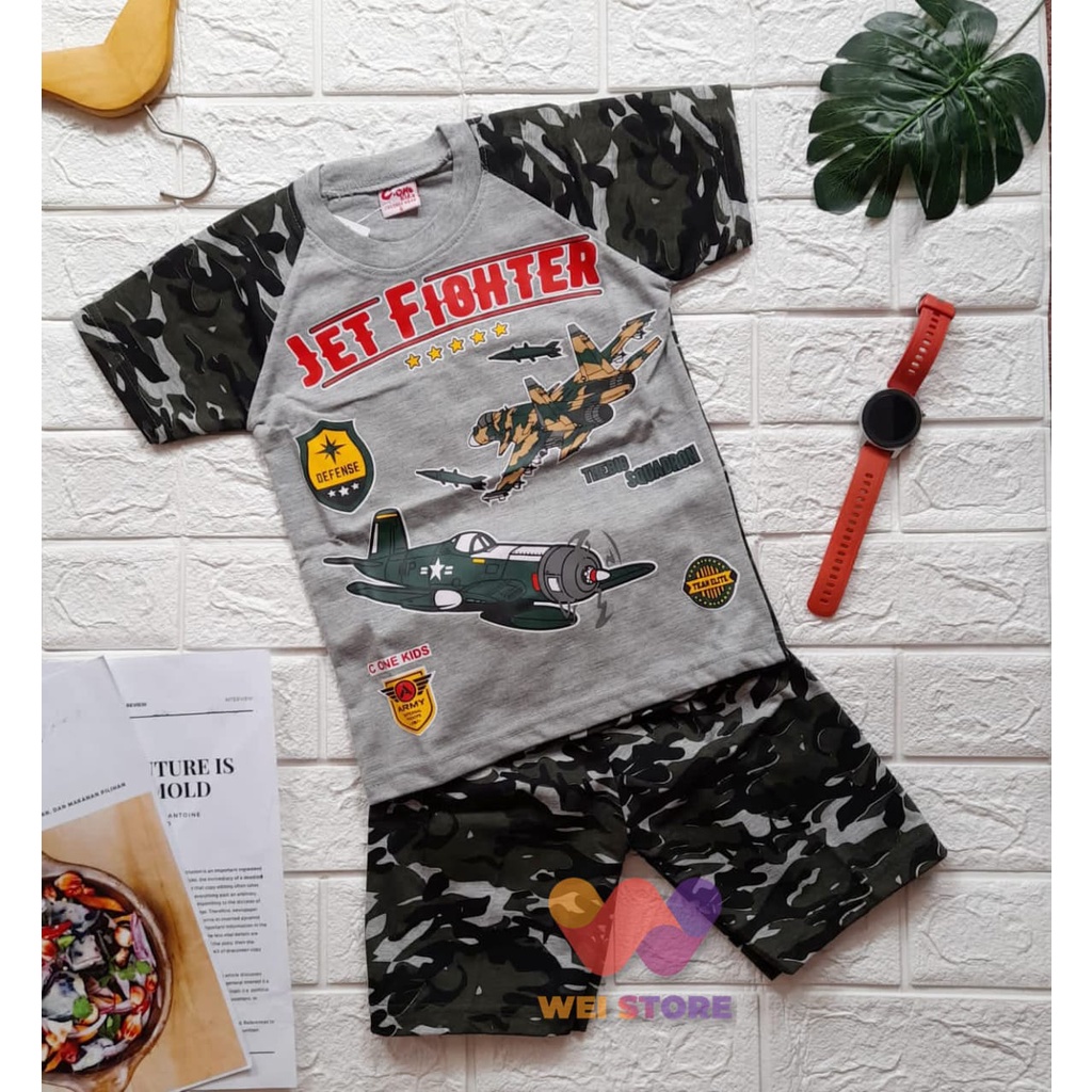 SETELAN BAJU ARMY ANAK LAKI LAKI PESAWAT JET BISA COD PAKAIAN KOSTUM TENTARA ANAK LAKI LAKI USIA 2 T