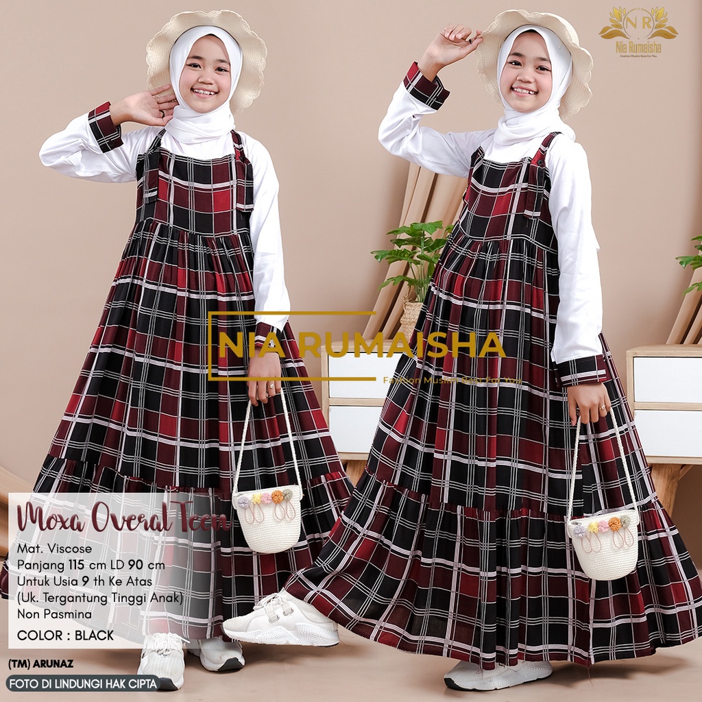 Moxa Kids Gamis Anak Muslim Original Produk By Nia Rumaisha