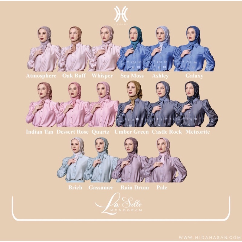 MONOGRAM LASELLE  HIJAB HIDAHASAN