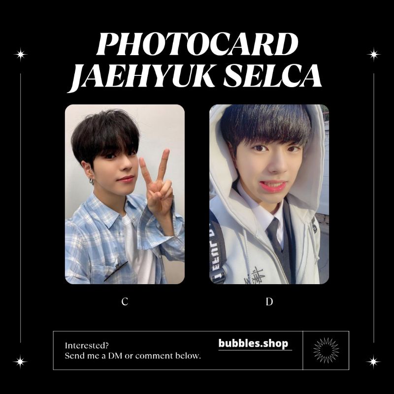 PHOTOCARD UNOFFICIAL JAEHYUK TREASURE SELCA