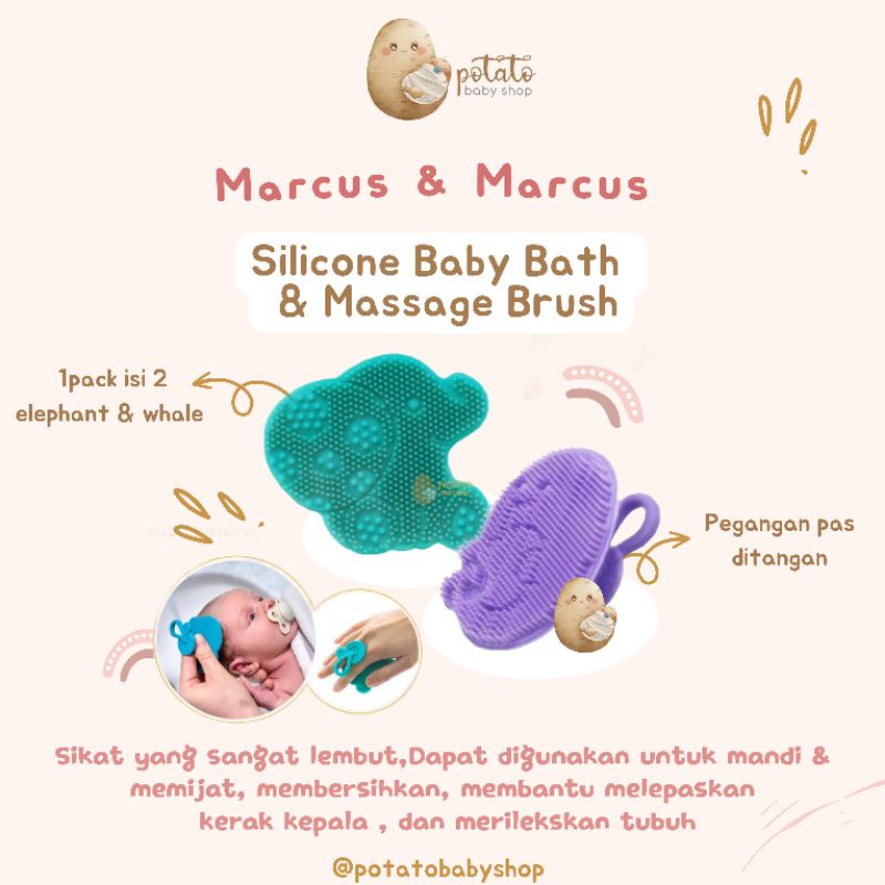 Marcus &amp; Marcus Silicone Baby Bath &amp; Massage Brush