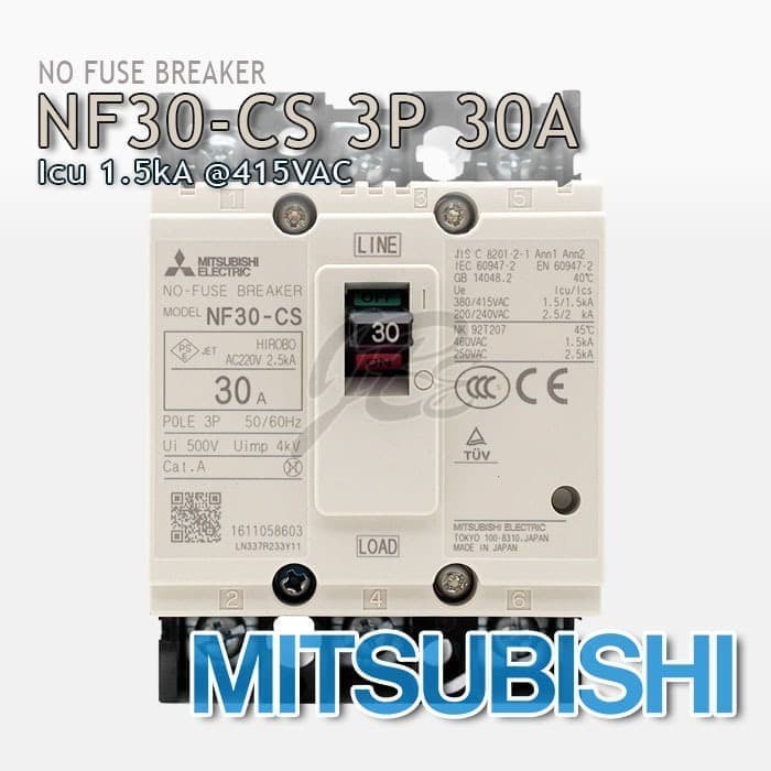 MCCB NFB Mitsubishi NF30-CS 3P 30A