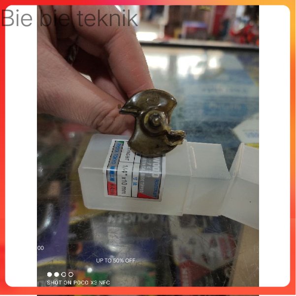 Mata Profil Sloting Bit 1/4" x 10mm/ Mata Router / Mata Profil Kayu Sloting Bit 10mm WOOD .bie bie T