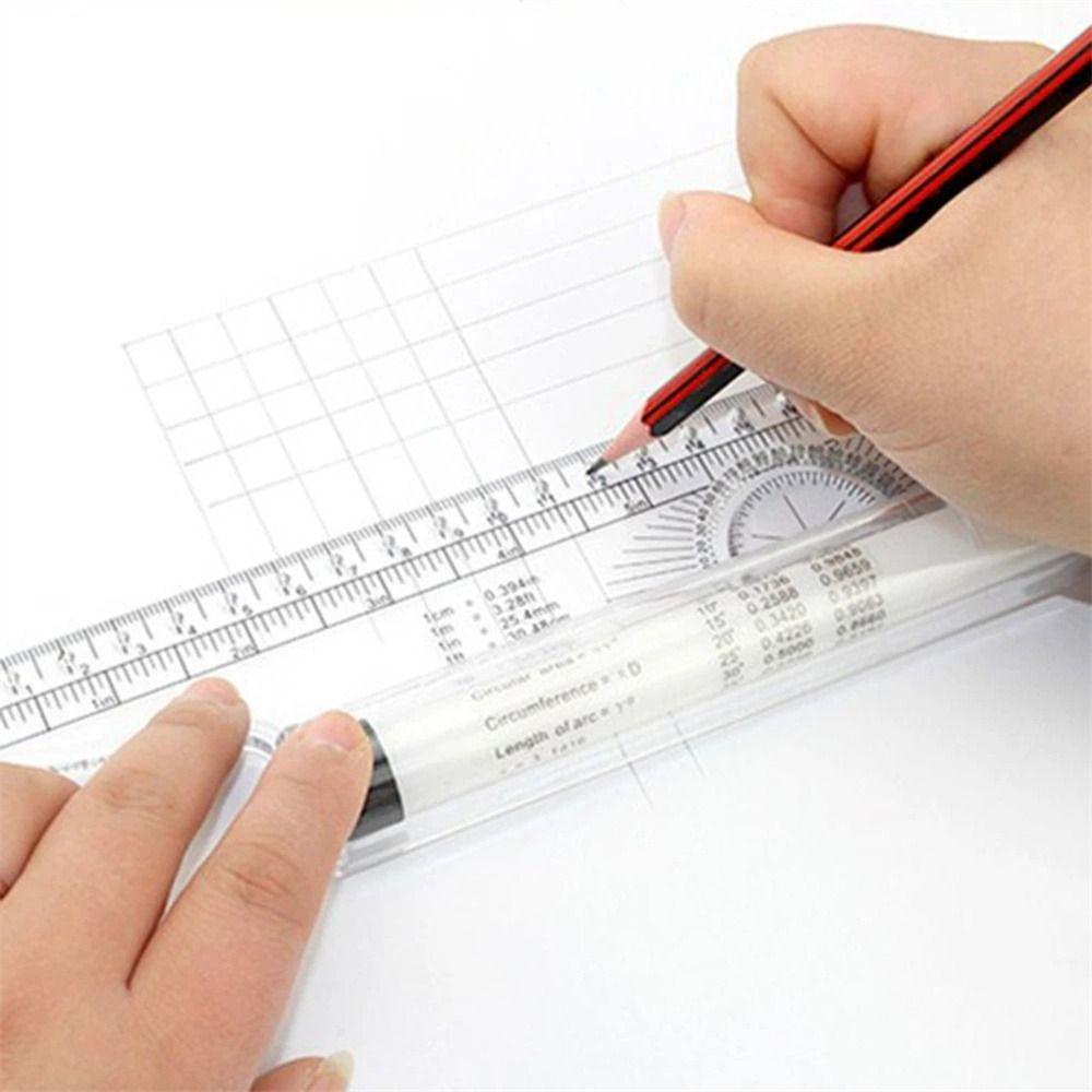 Penggaris Paralel Rolling Agustina Alat Gambar Sudut Bening Balance 15cm 30cm Angles Line Rolling Ruler