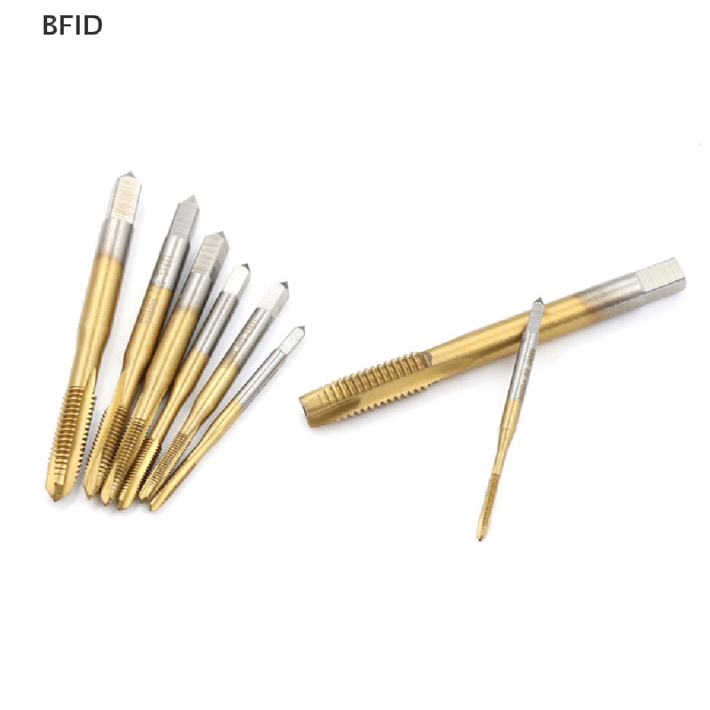 [BFID] M2/m2.5/m3/m3.5/m4/m5/m6/m8 HSS Metric Straight Suling Ulir Screw Tap Plug Tap [ID]