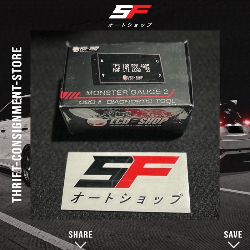 Monster Gauge V2 OBD2 ECUSHOP Smart Diagnostic Tool Reader Ecu Digital Gauge