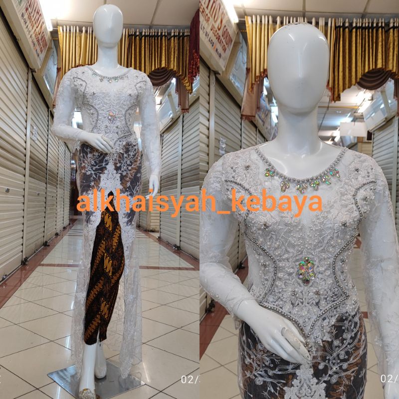 KEBAYA AKAD NIKAH FULL PAYET MUTIARA SEMATA KAKI / KEBAYA AKAD PENGANTIN / KEBAYA AKAD MODERN