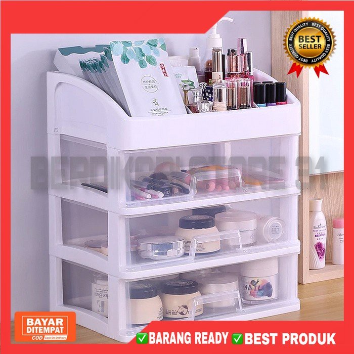 [BS] RAK DOMI KOSMETIK 3 SUSUN TEMPAT KOSMETIK MAKE UP STORAGE ORGANIZER