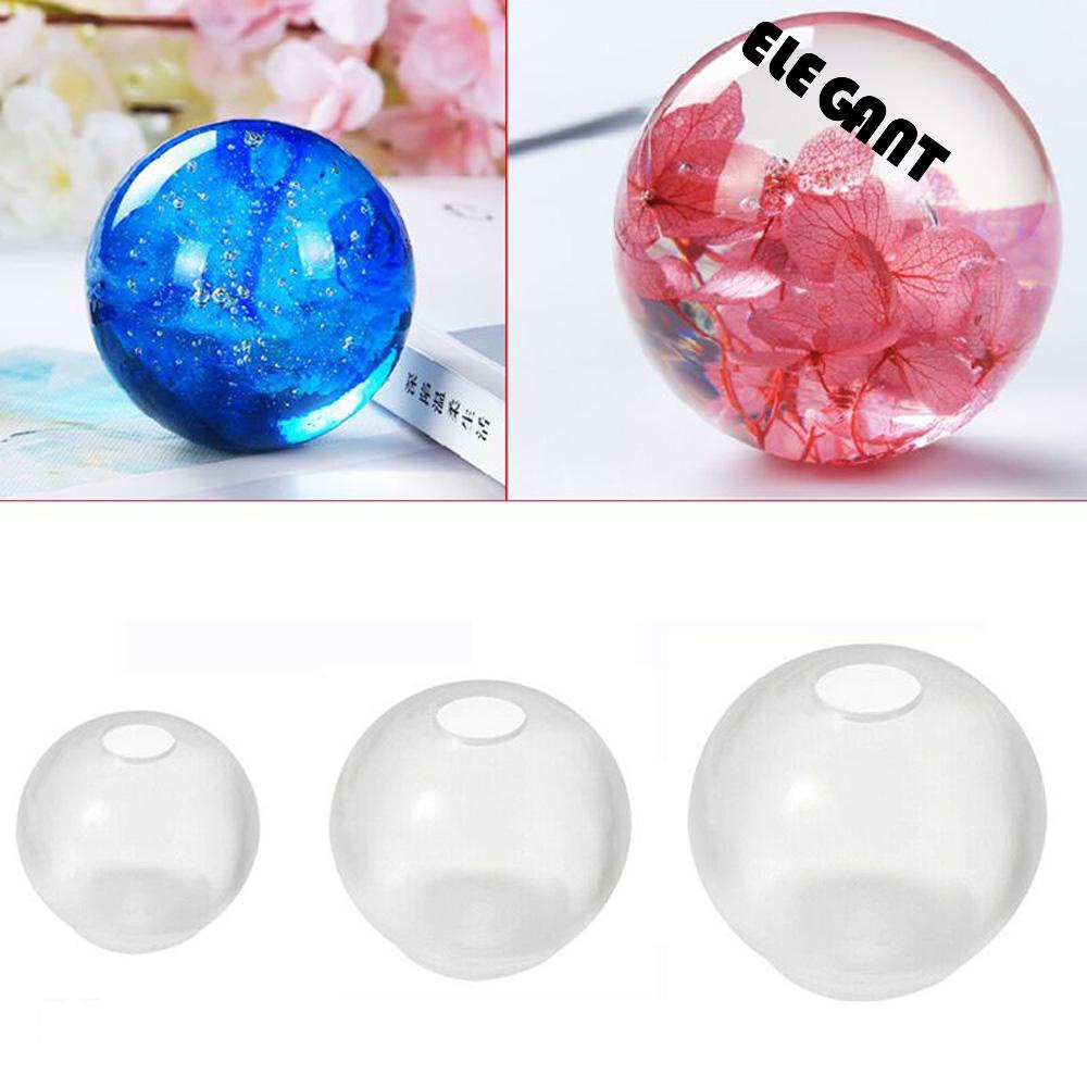 Cetakan Resin Epoksi Cair Bentuk Bola Dunia 3d Bahan Silikon Handmade Untuk Dekorasi Liontin Perhiasan